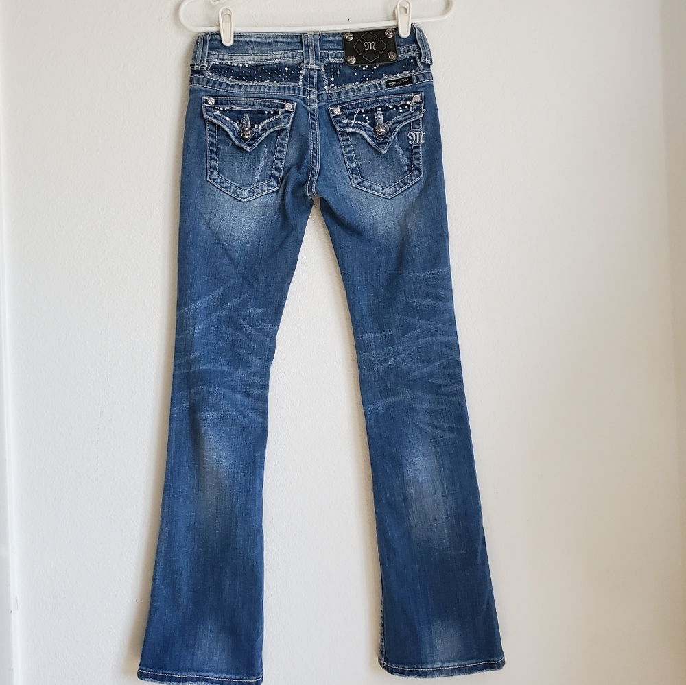 Buckle Miss Me Embellished Boot Cut Jeans 25